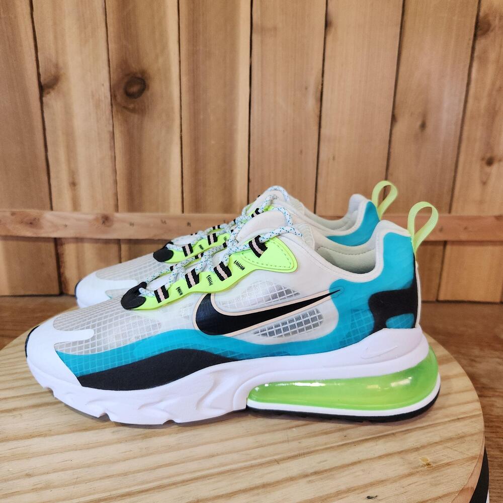 Nike Air Max 270 React SE Shoes Mens 8 Oracle Aqua Running Sneakers